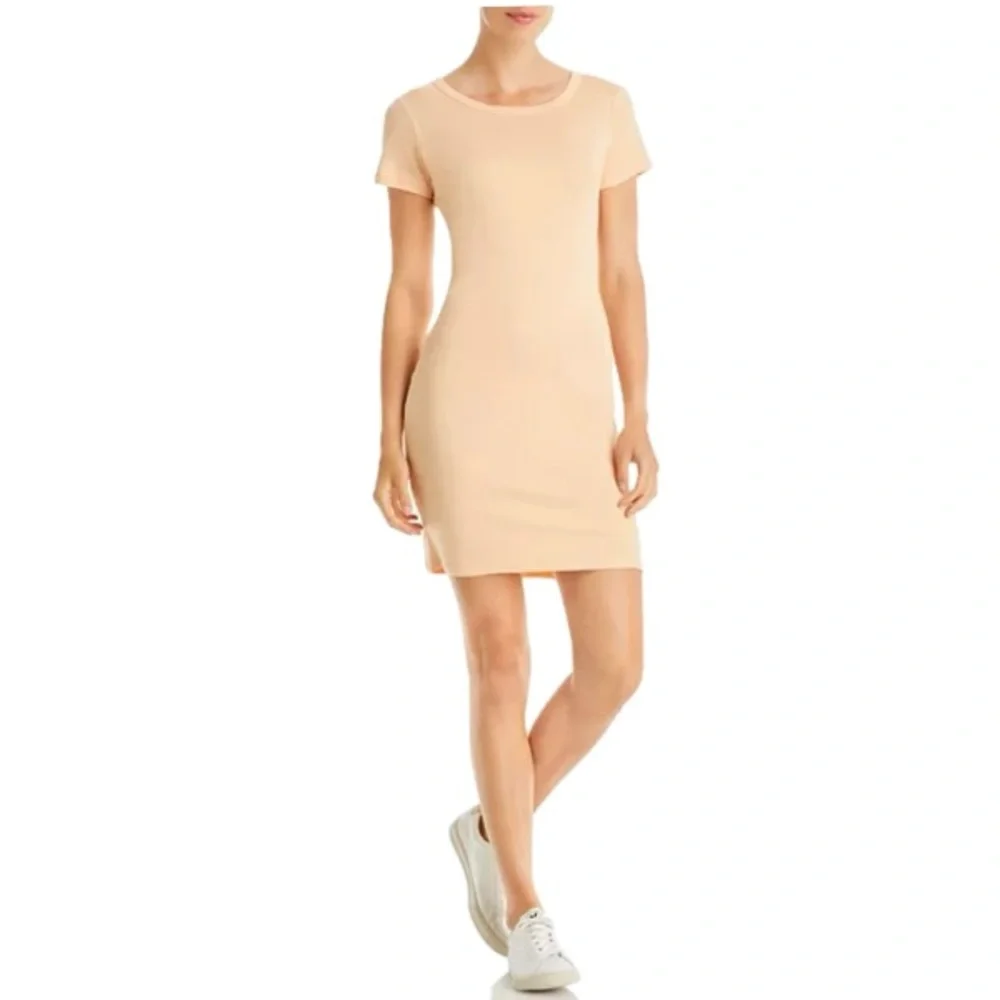 Three Dots Casual Dress in Apricot Ice - Picture 2 of 3